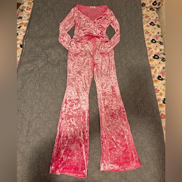 Ceceve Pink Velvet Lounge Set - Size S - Picture 6 of 6